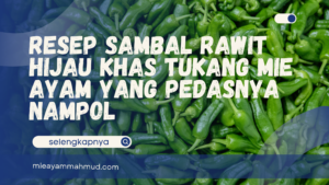 Resep sambal rawit hijau