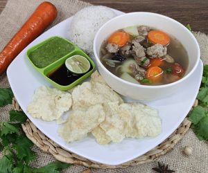 nasi sop daging